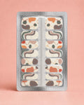 Abstract Artist organic shape print nail wraps
